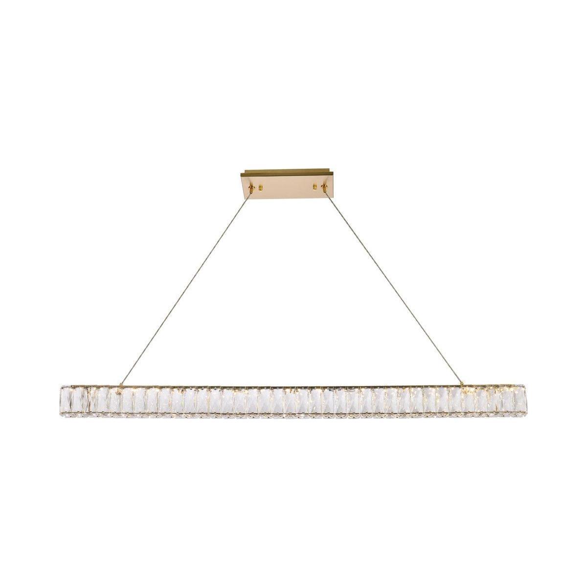 Elegant Lighting - Monroe LED Linear Pendant - 3502D47G - Canada Light Shop