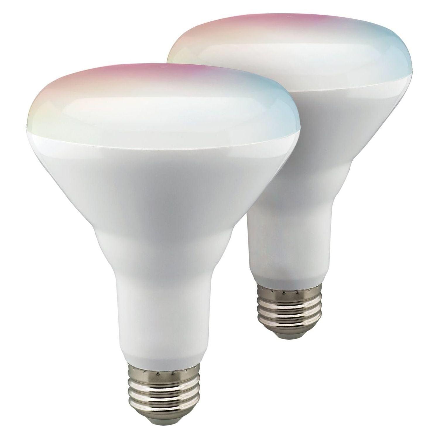 Satco Products - Starfish WiFi - 9.5 Watt - BR30 LED - RGB & Tunable White - Starfish IOT - 120 Volt - 760 Lumens - 2-Pack - S11276 - Canada Light Shop