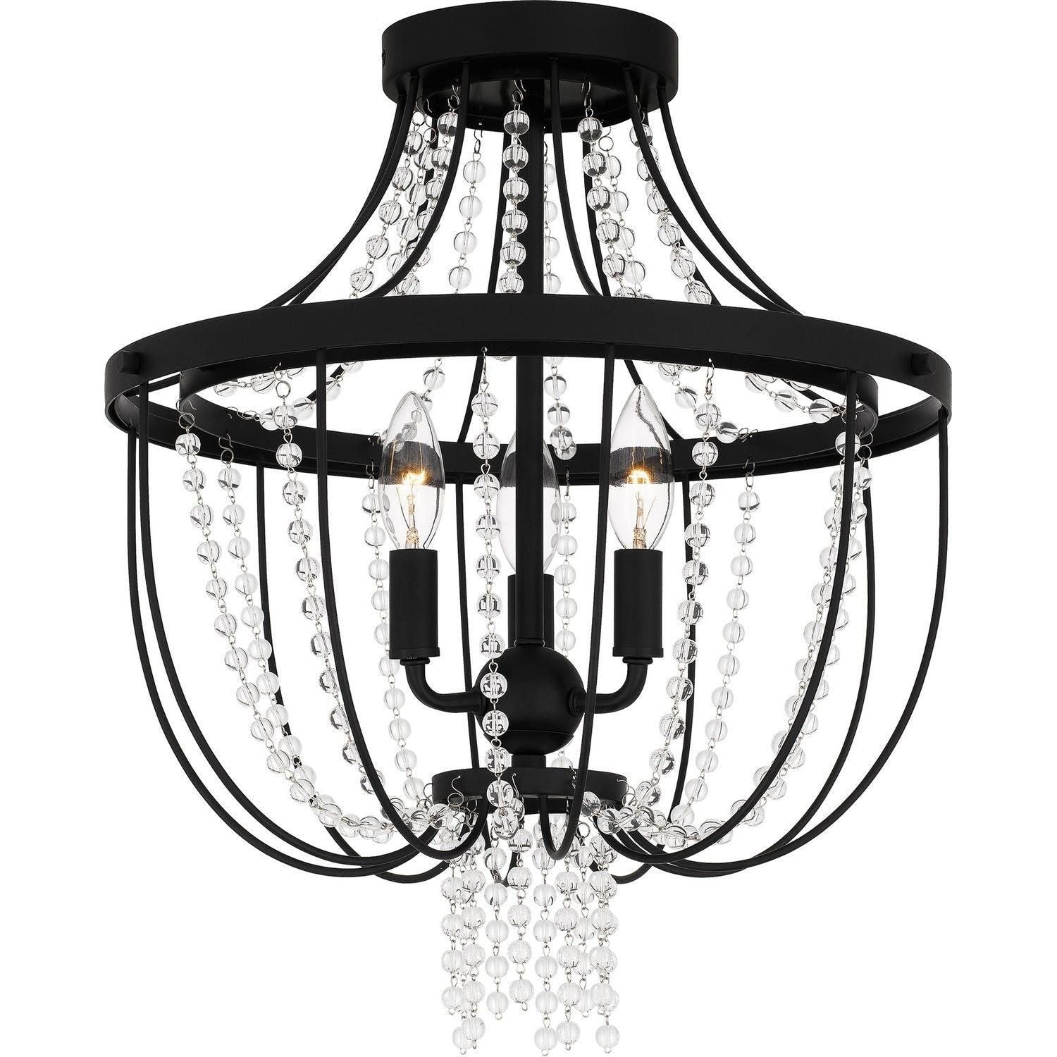 Quoizel - Adelaide Semi Flush Mount - ADL1716MBK - Canada Light Shop