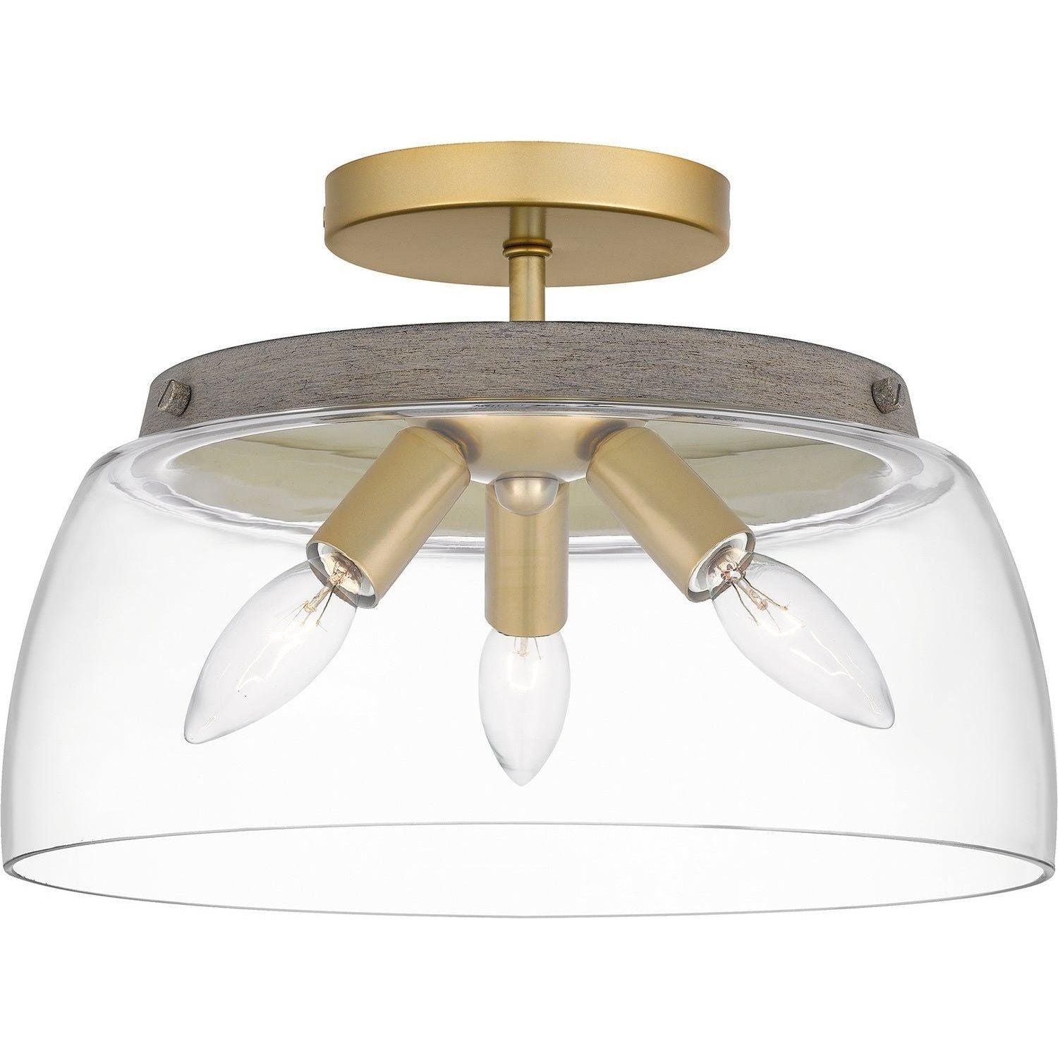 Quoizel - Burkett Semi Flush Mount - BKT1713LG - Canada Light Shop