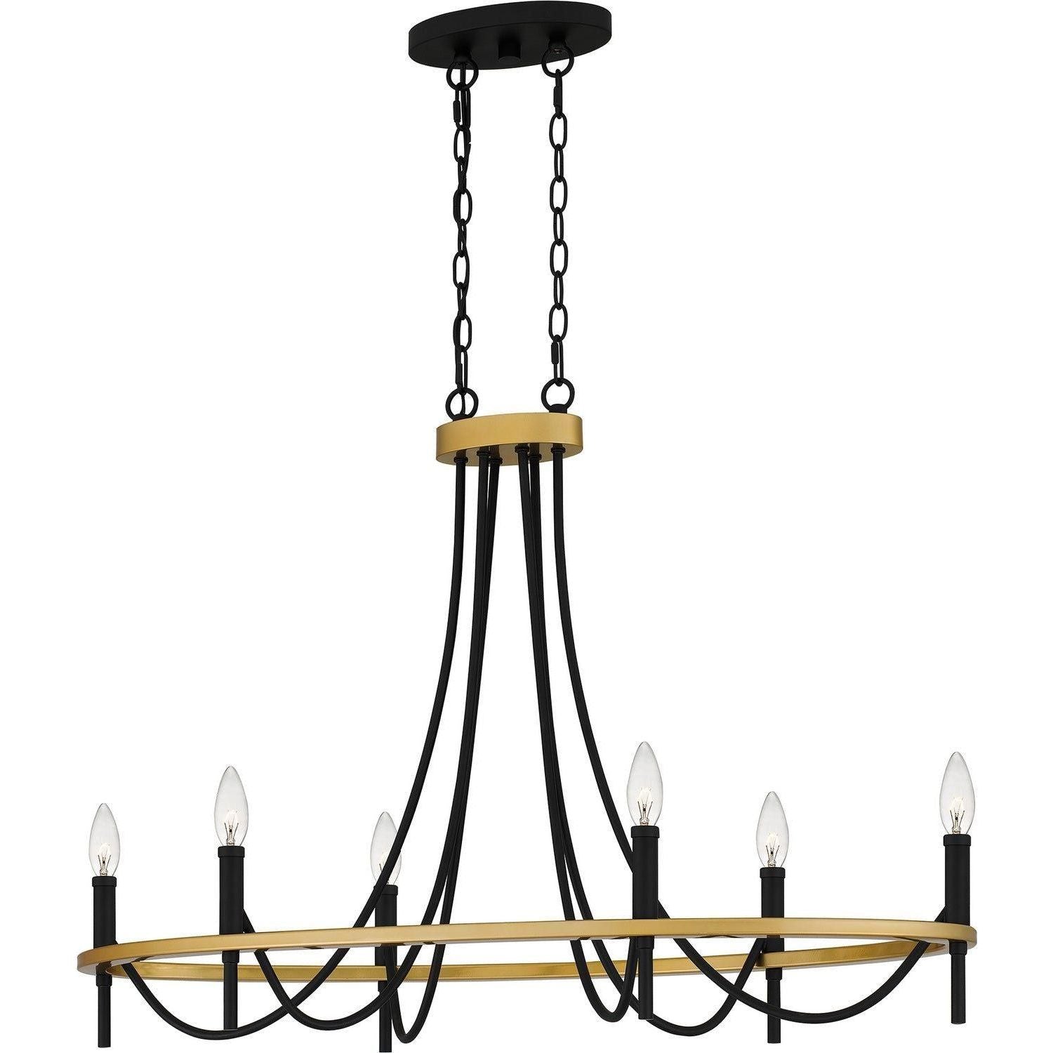 Quoizel - Legare Island Chandelier - LGR636MBK - Canada Light Shop