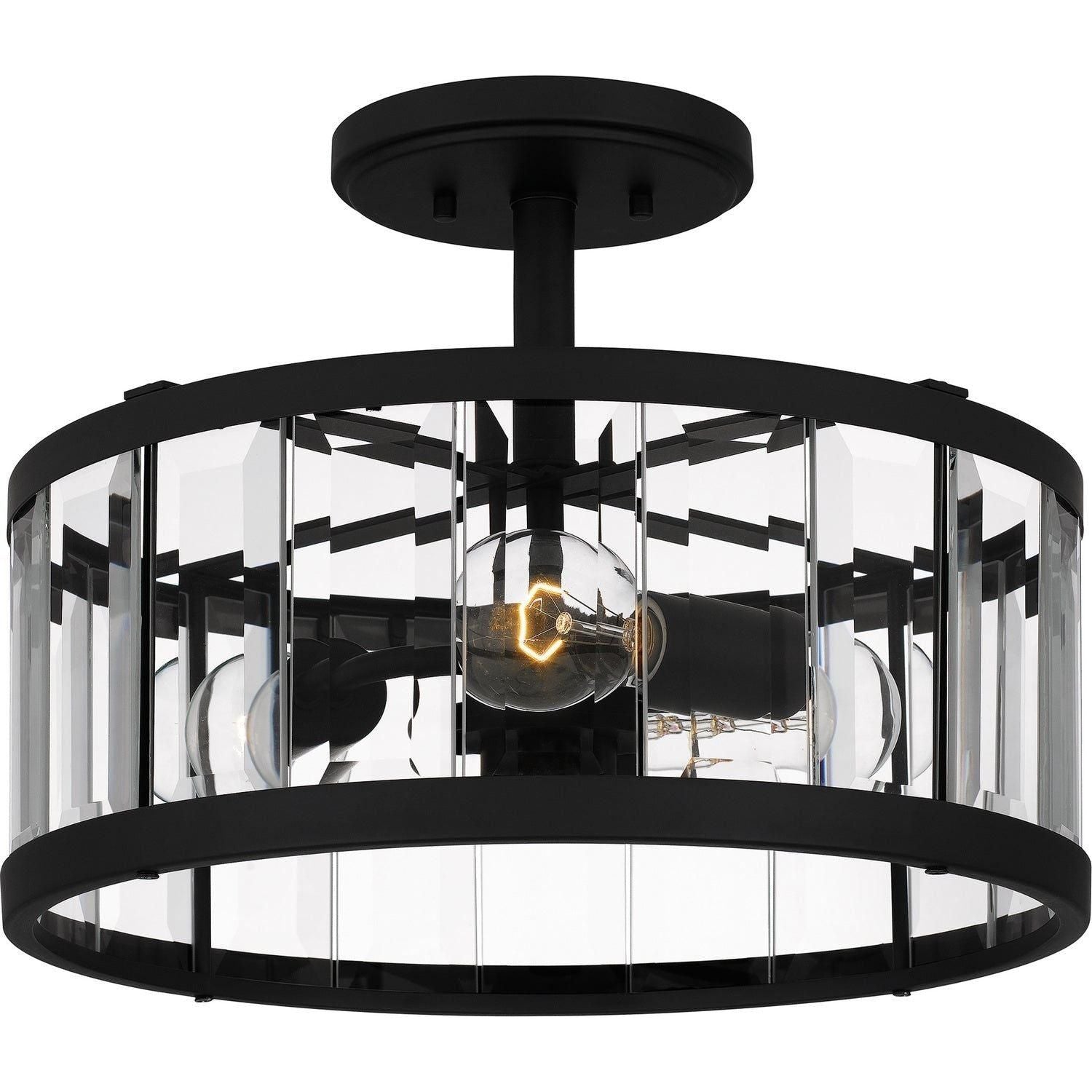 Quoizel - Lucia Semi Flush Mount - PCLCA1715MBK - Canada Light Shop
