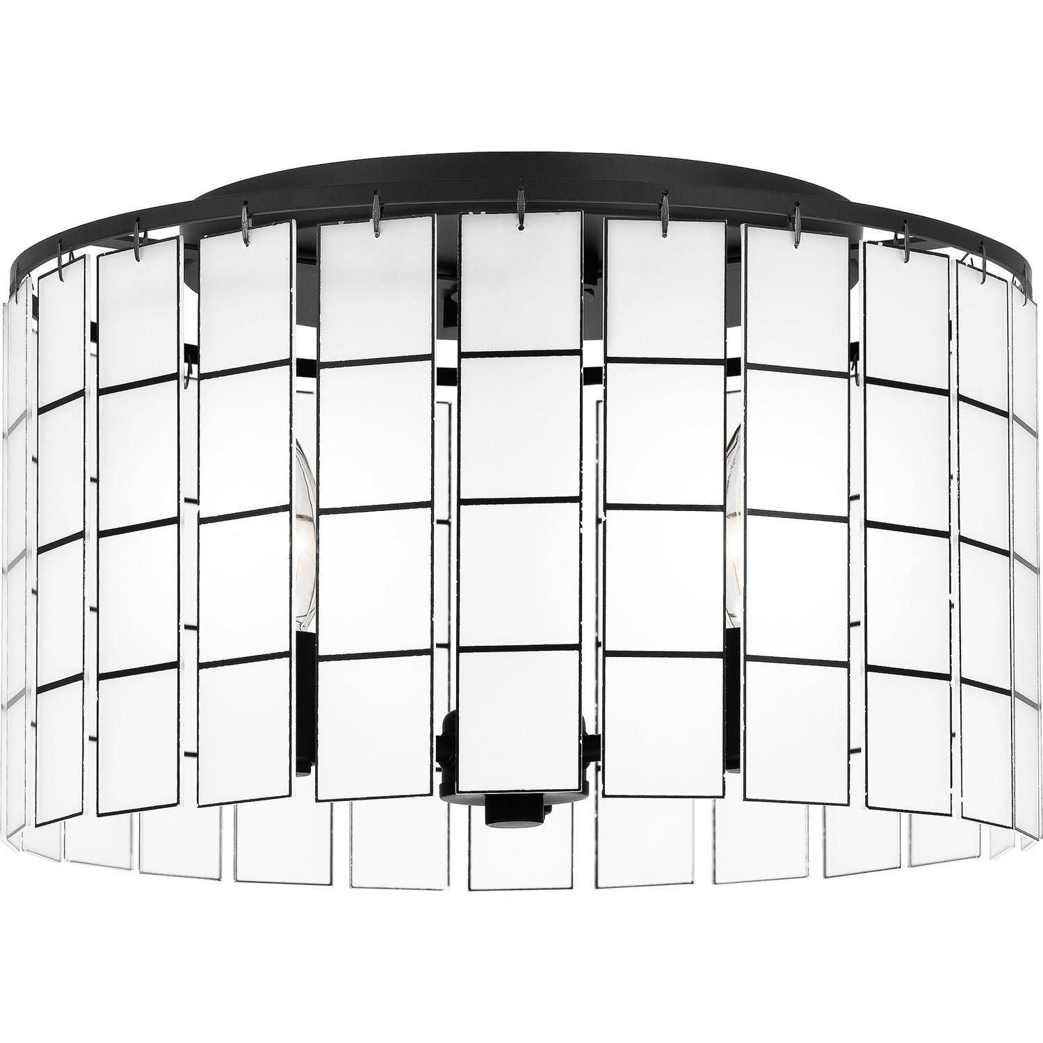 Quoizel - Seigler Semi Flush Mount - SGL1714MBK - Canada Light Shop