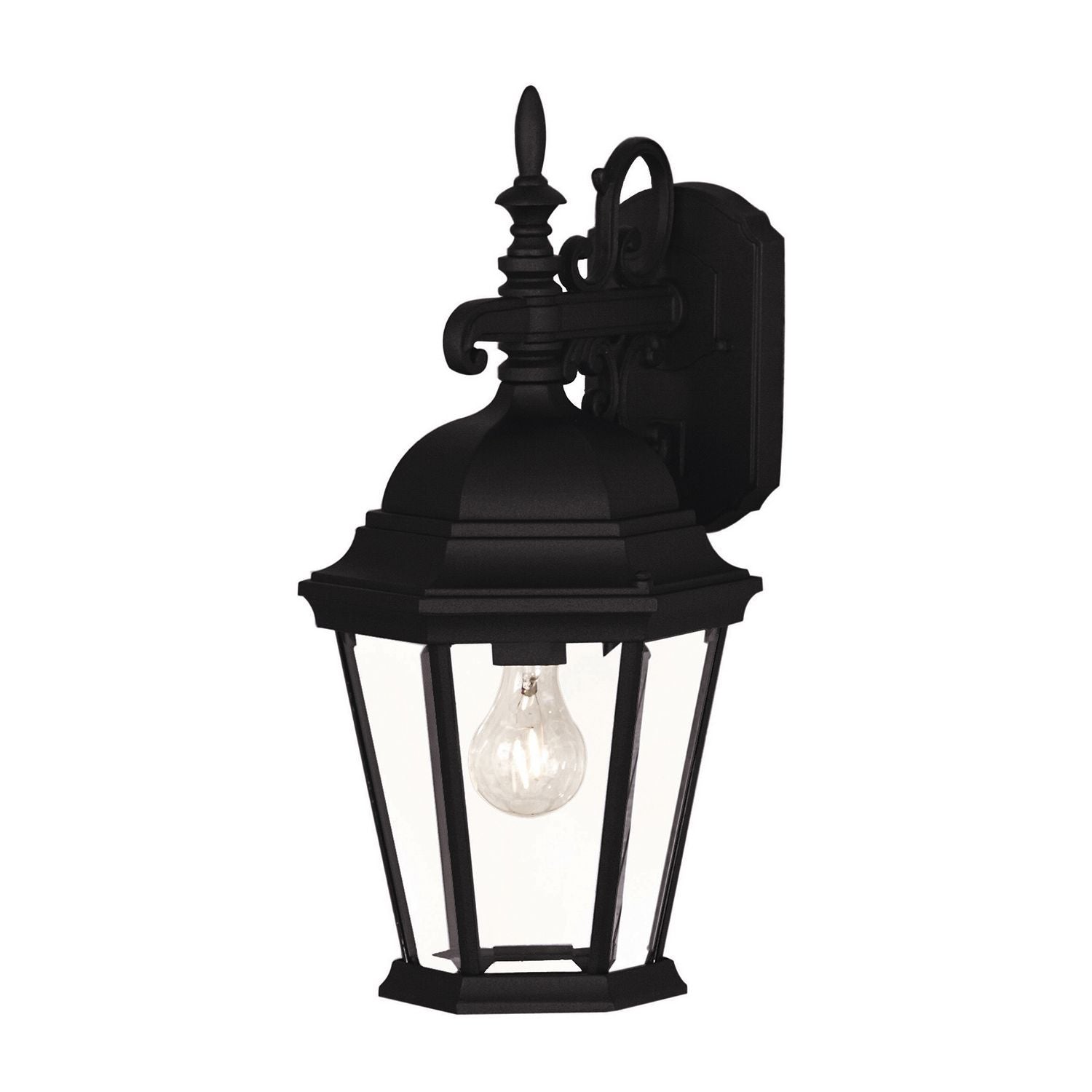Meridian M50055BK One Light Outdoor Wall Sconce in Black