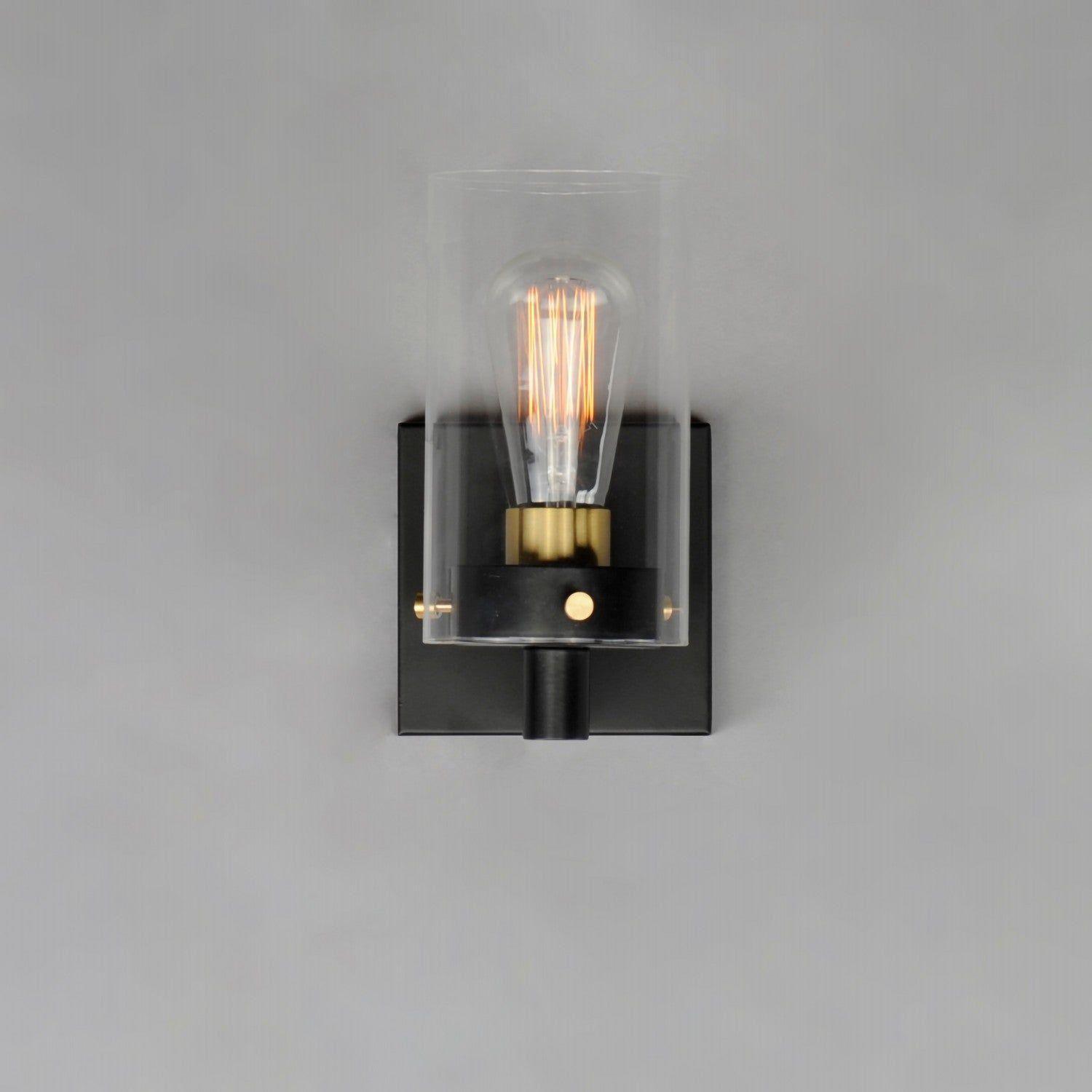 Maxim Lighting - Pinn Wall Sconce - 12401CLBKSBR - Canada Light Shop