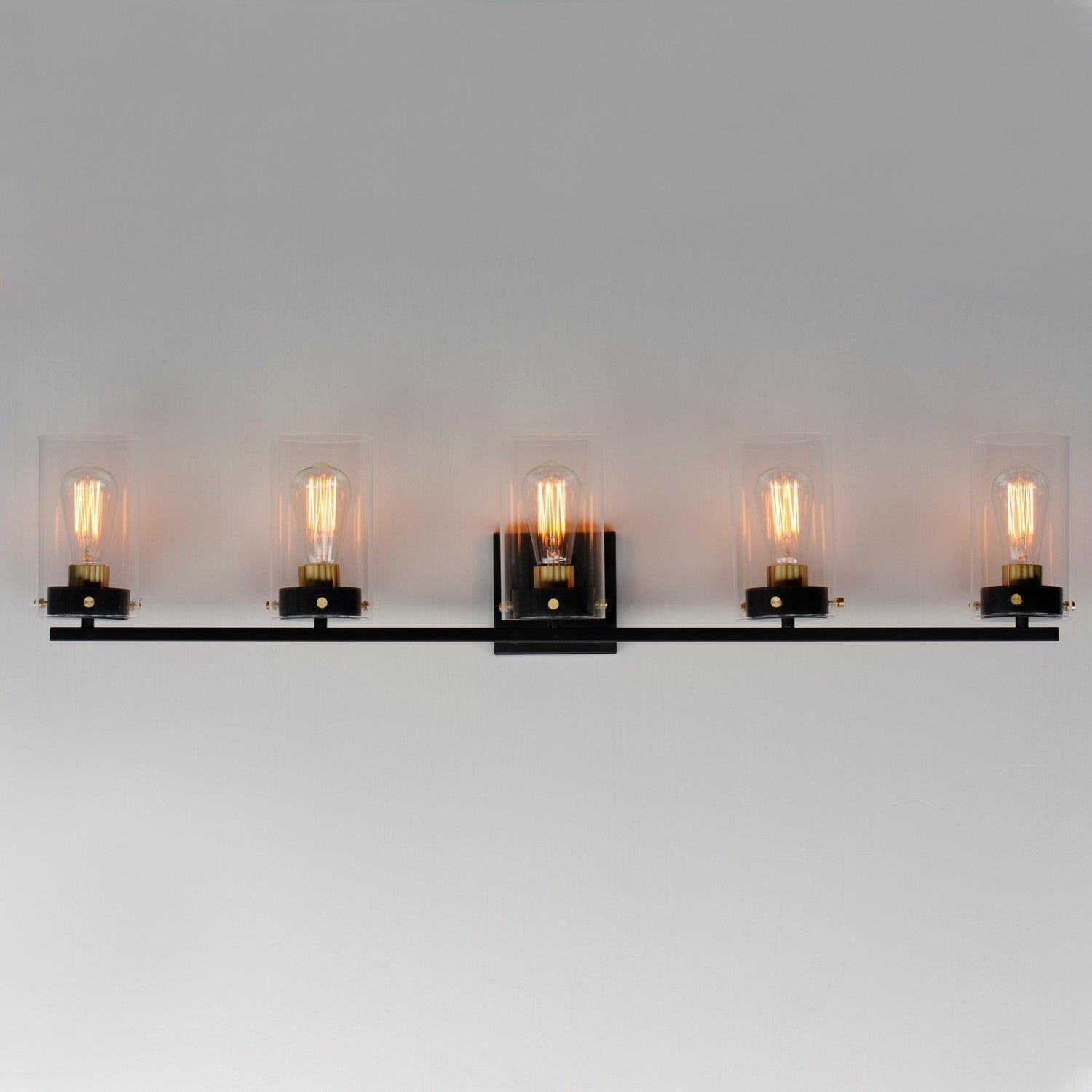 Maxim Lighting - Pinn Bath Vanity - 12405CLBKSBR - Canada Light Shop
