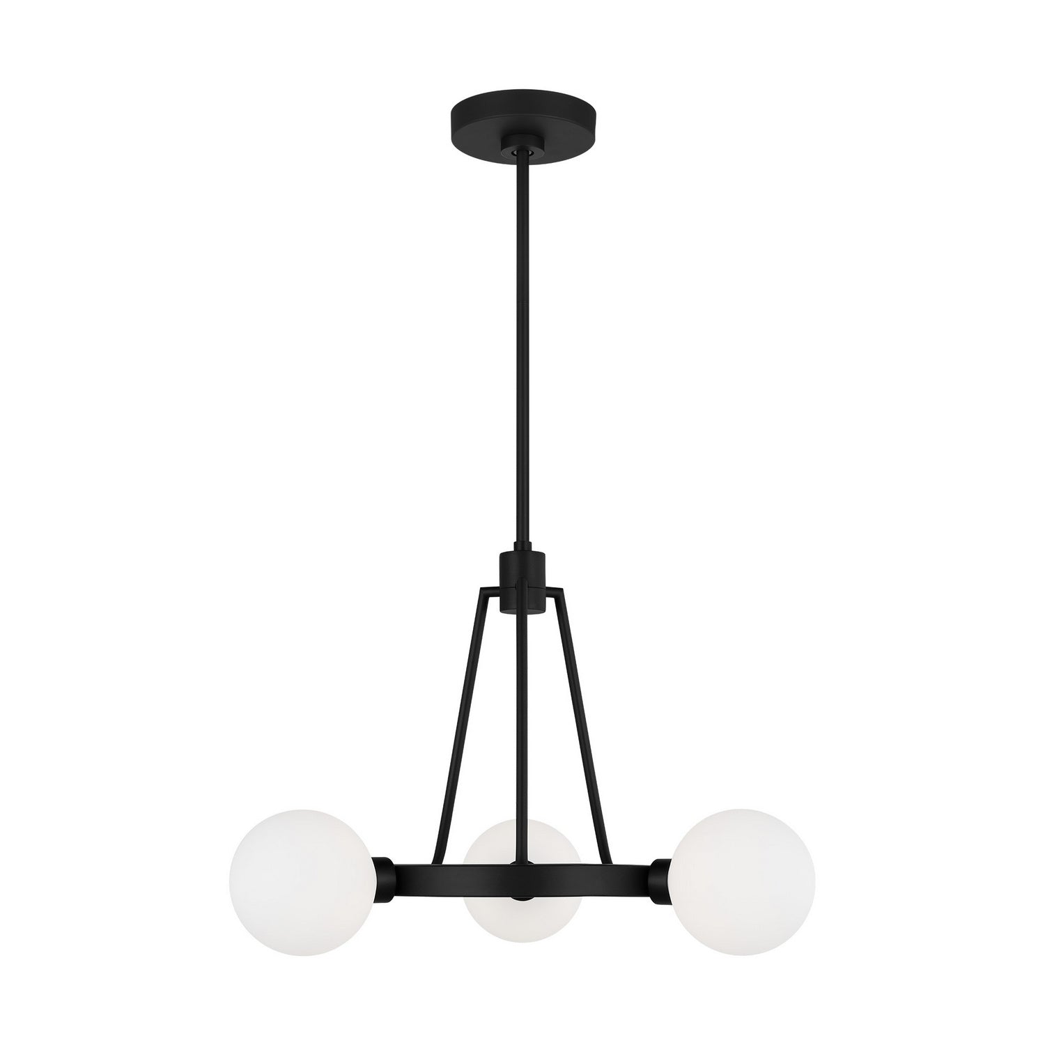 Visual Comfort Studio Canada - 3161603-112 - Three Light Chandelier - Clybourn - Midnight Black