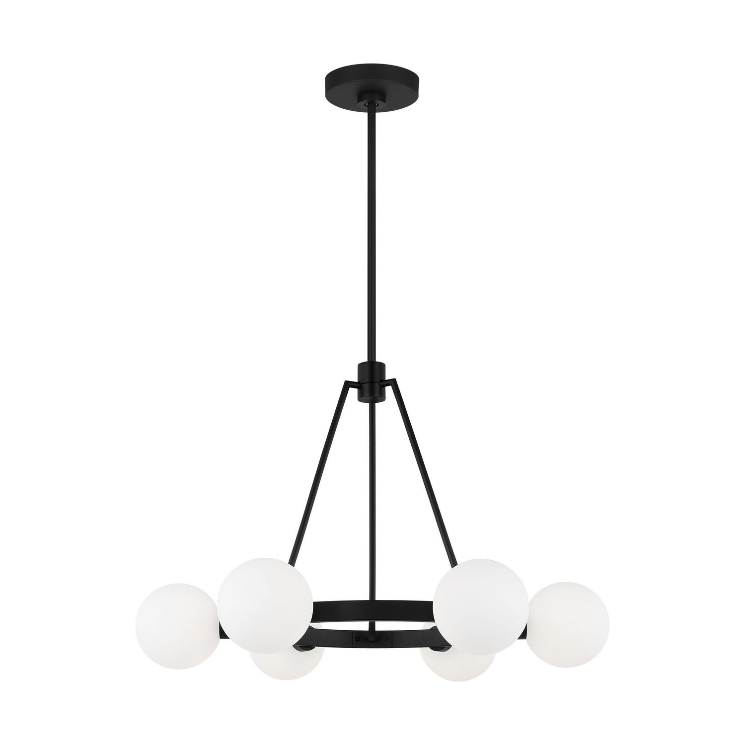 Visual Comfort Studio Canada - 3161606-112 - Six Light Chandelier - Clybourn - Midnight Black