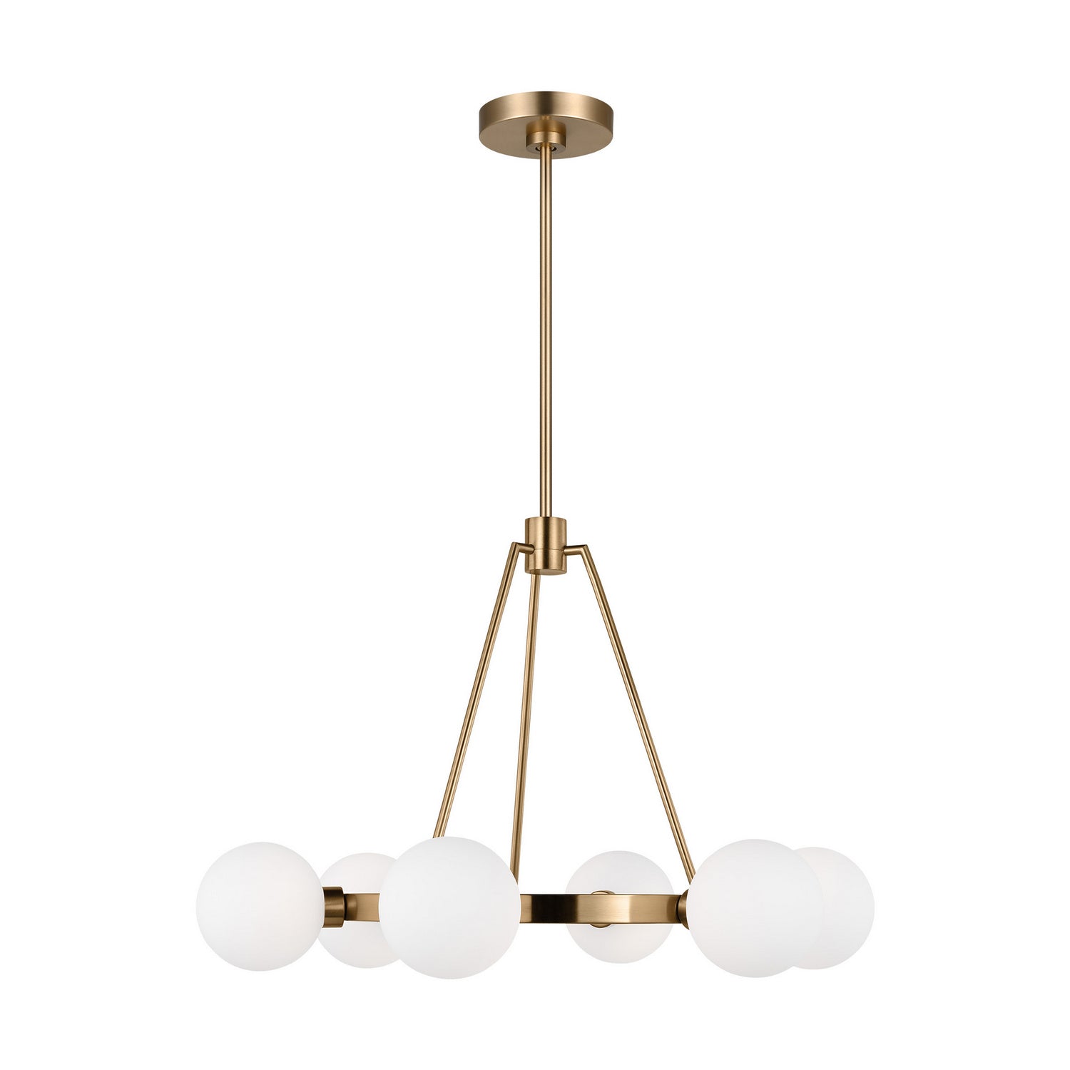 Visual Comfort Studio Canada - 3161606-848 - Six Light Chandelier - Clybourn - Satin Brass