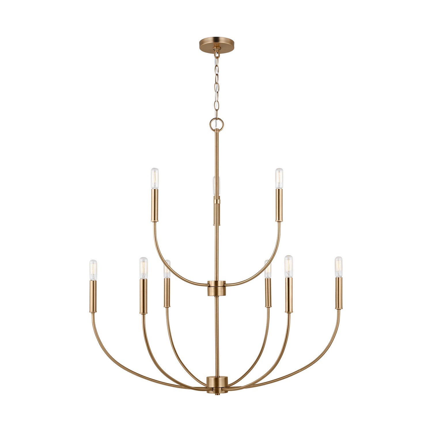 Visual Comfort Studio Canada - 3167109-848 - Nine Light Chandelier - Greenwich - Satin Brass