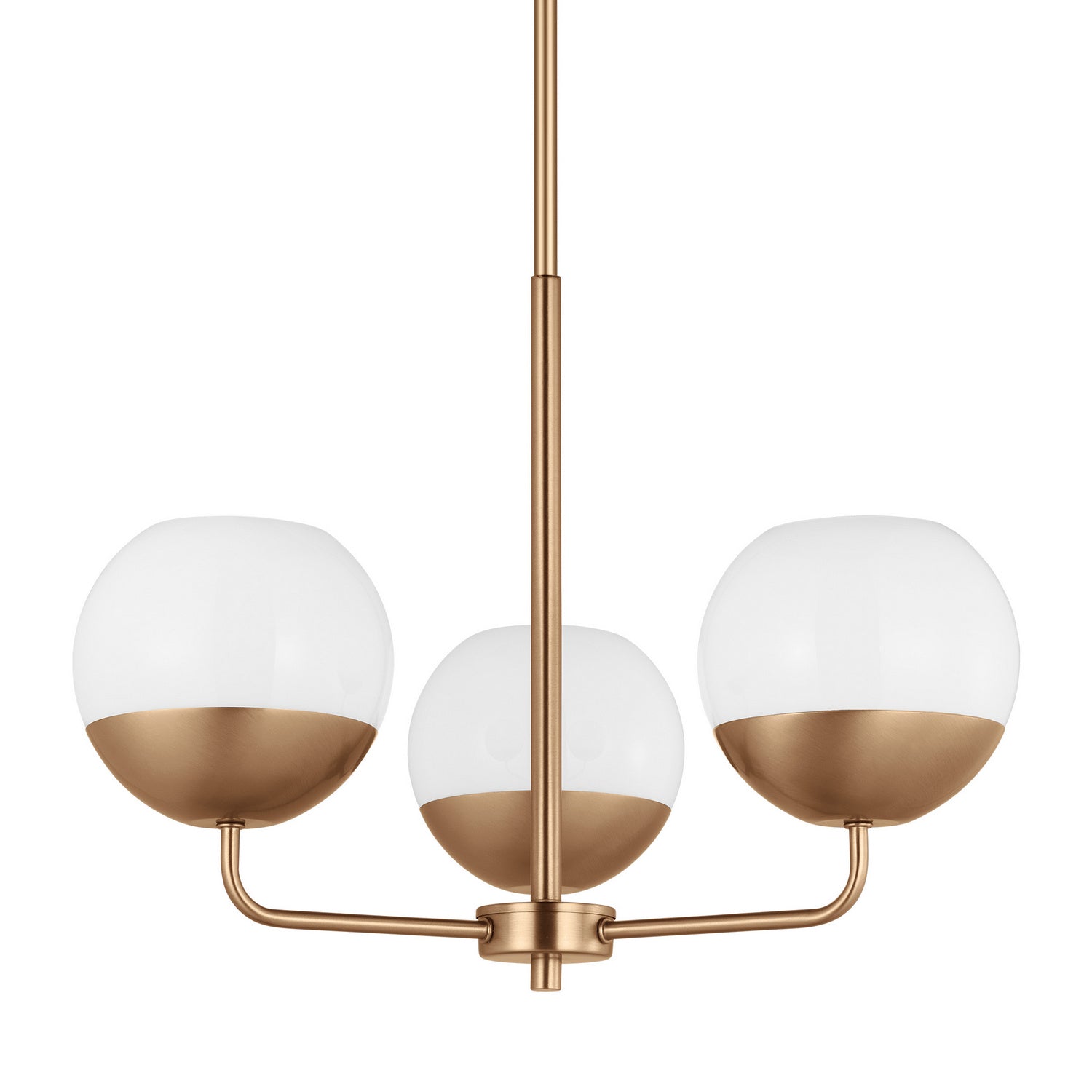 Visual Comfort Studio Canada - 3168103-848 - Three Light Chandelier - Alvin - Satin Brass
