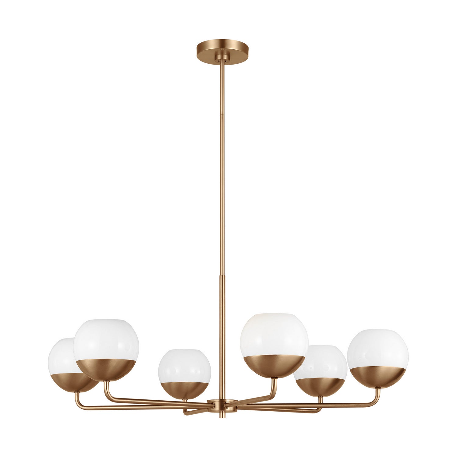 Visual Comfort Studio Canada - 3168106-848 - Six Light Chandelier - Alvin - Satin Brass