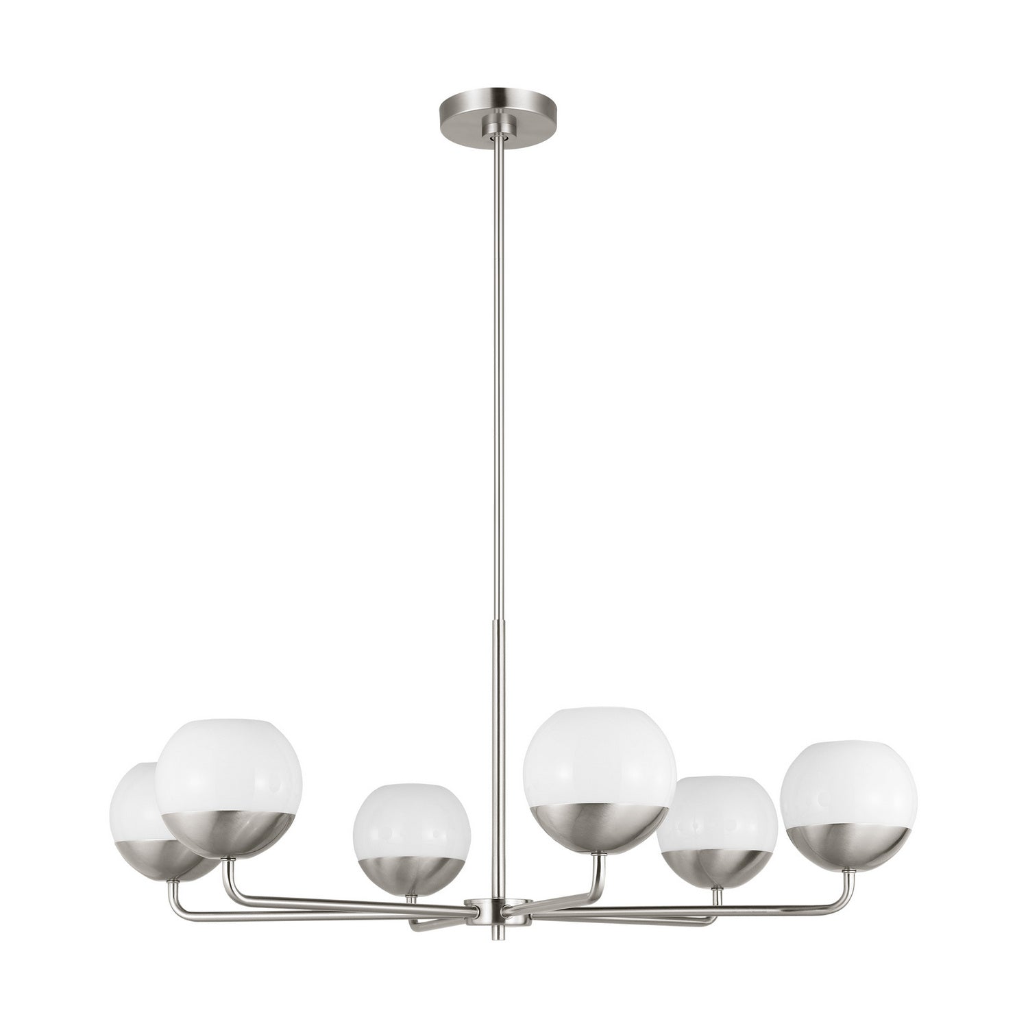 Visual Comfort Studio Canada - 3168106-962 - Six Light Chandelier - Alvin - Brushed Nickel