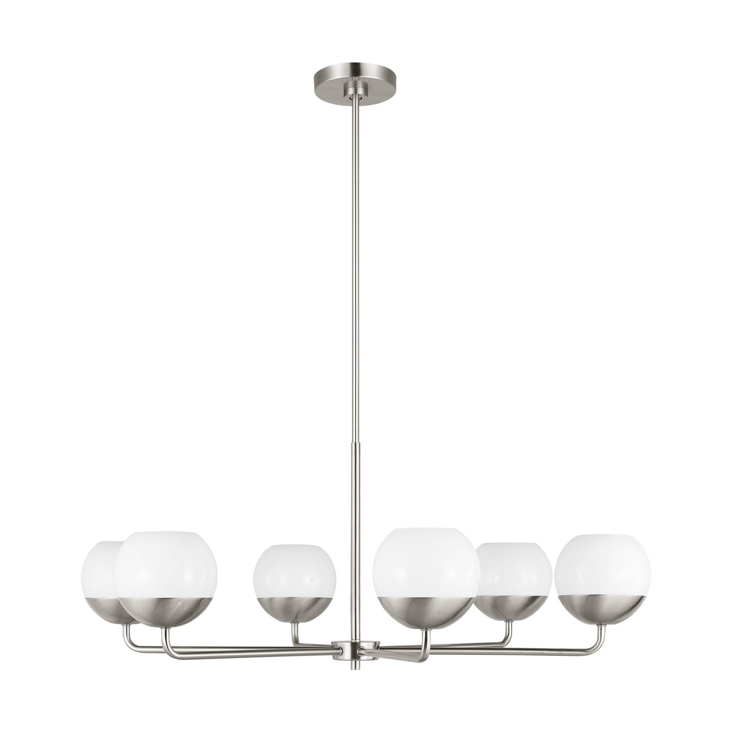 Visual Comfort Studio Canada - 3168106-962 - Six Light Chandelier - Alvin - Brushed Nickel
