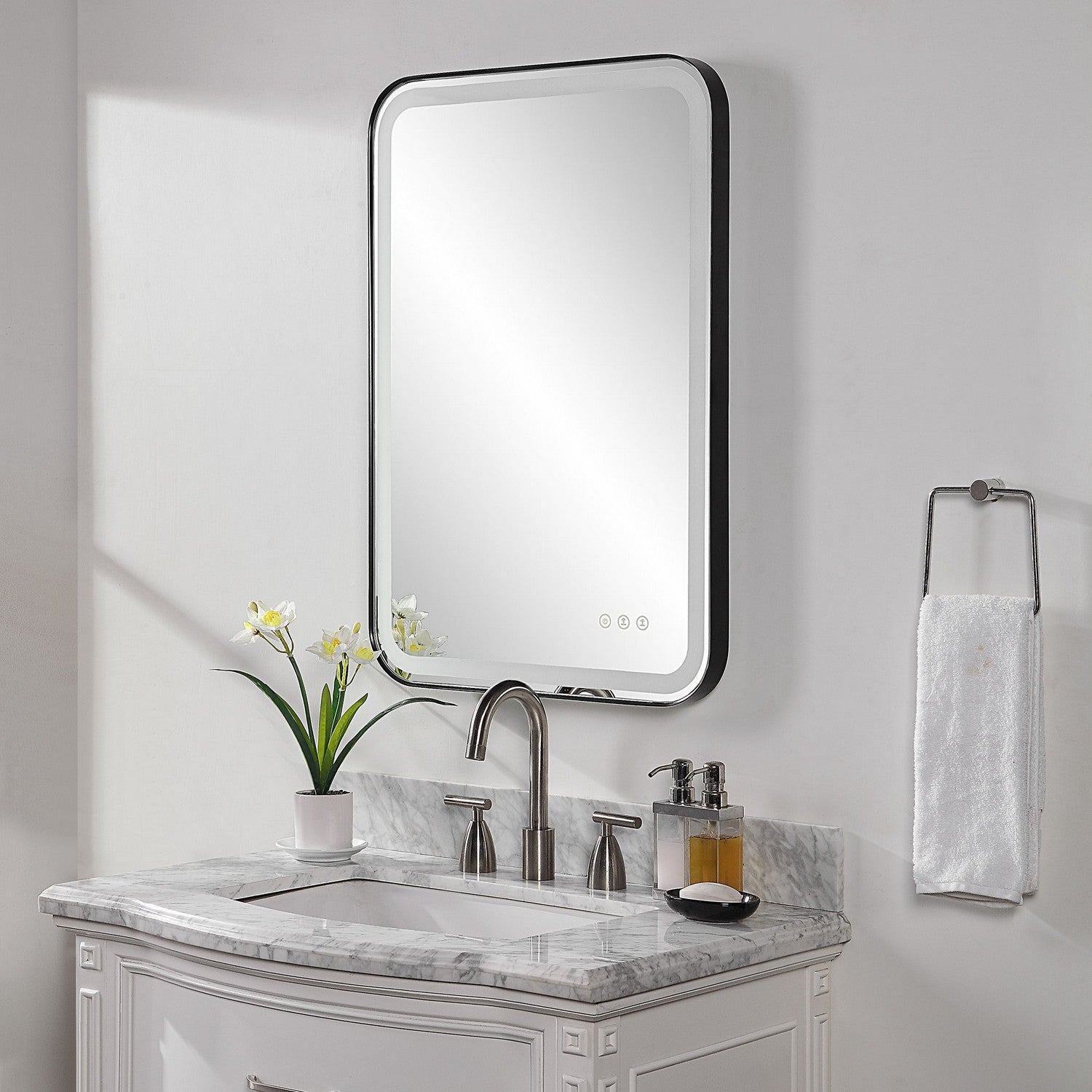 Uttermost - 09861 - Mirror - Crofton - Satin Black