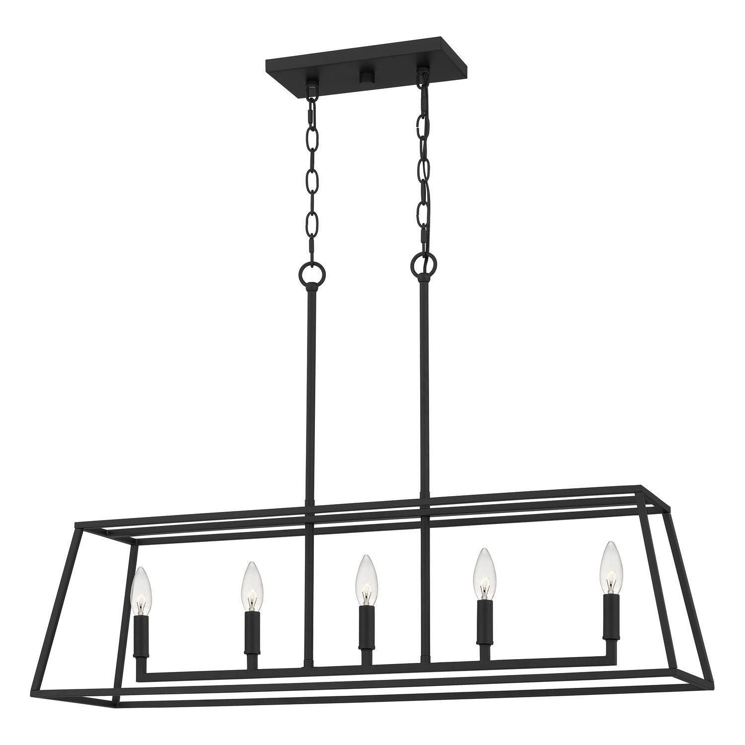 Quoizel - Prescott Island Chandelier - PRC536MBK - Canada Light Shop