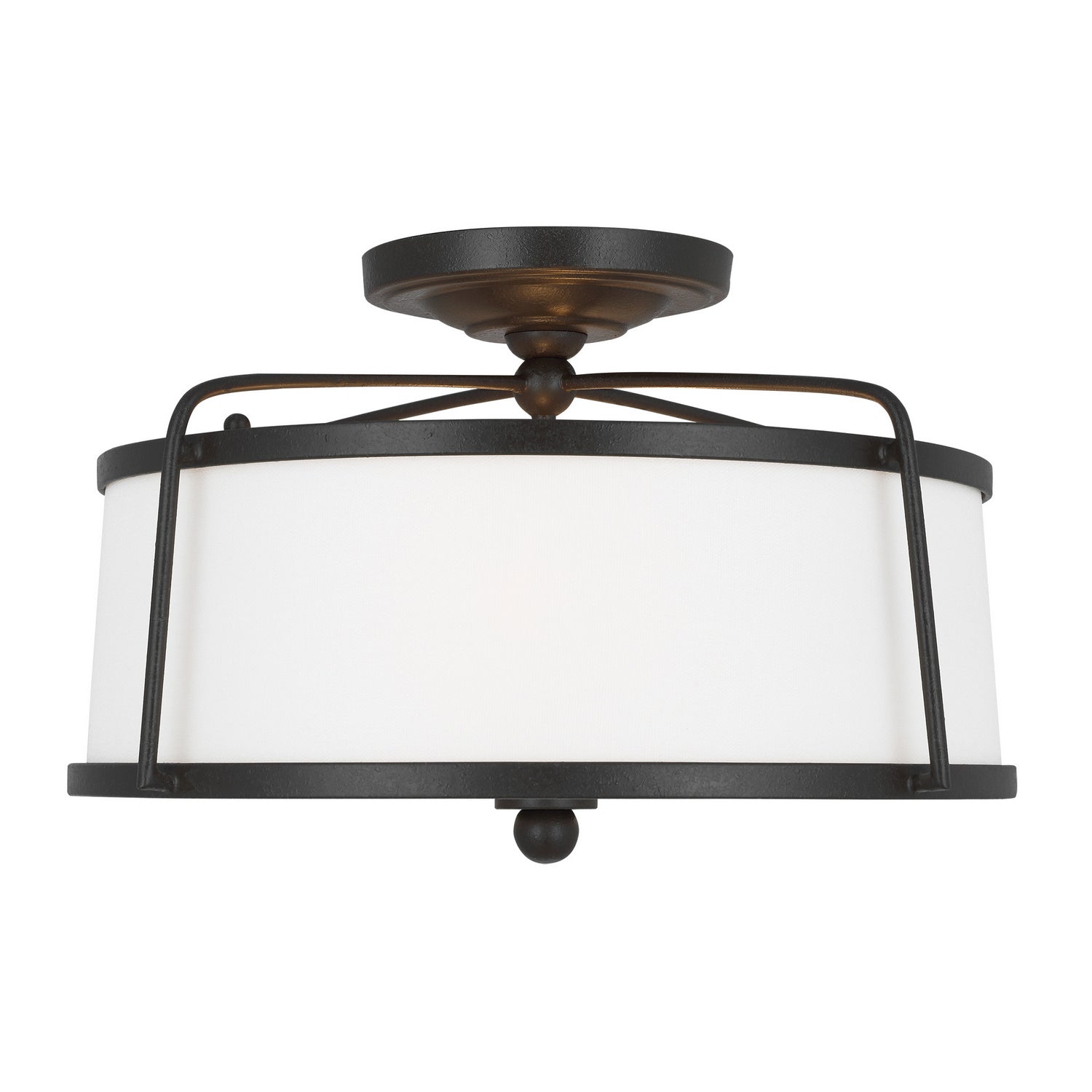 Visual Comfort Studio Canada - CF1102SMS - Two Light Semi-Flush Mount - Stonington - Smith Steel