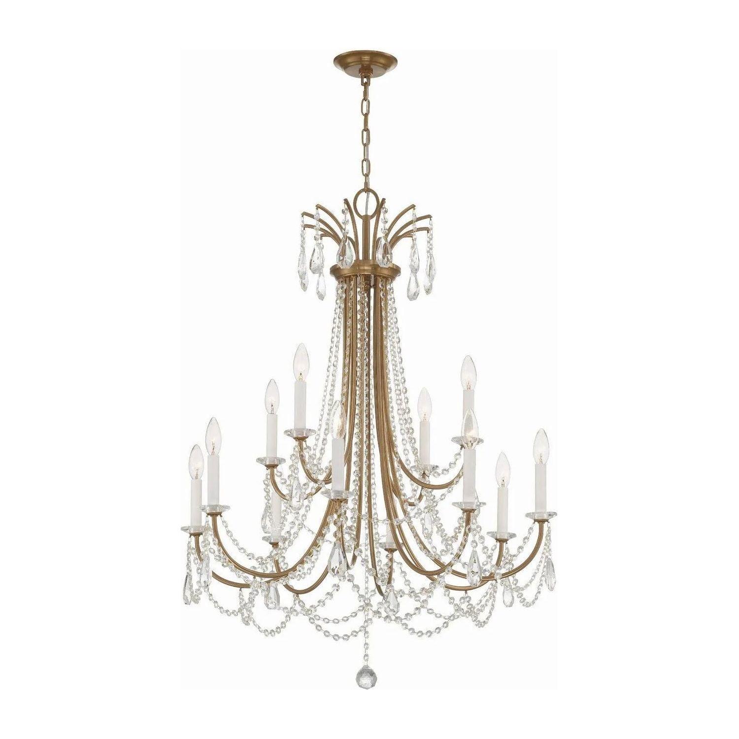 Crystorama - Karrington Chandelier - KAR-90912-AG-CL-MWP - Canada Light Shop
