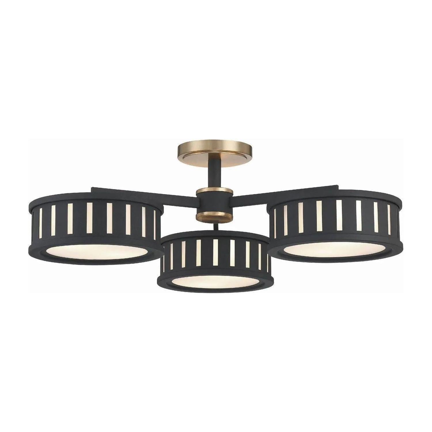 Crystorama - Kendal Semi-Flush Mount - KEN-8300-VG-BF - Canada Light Shop
