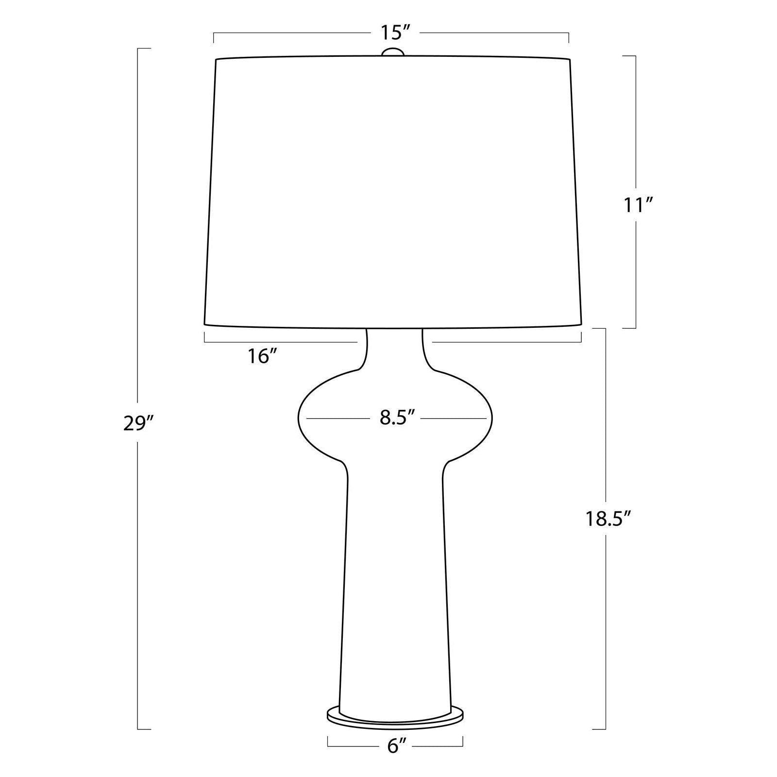 Regina Andrew - Sabina Ceramic Table Lamp - 13-1561 - Canada Light Shop