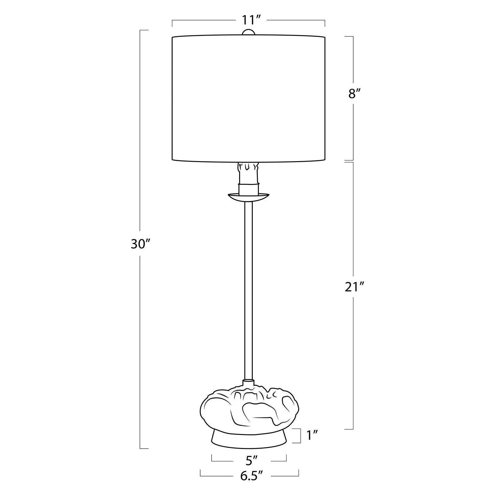 Regina Andrew - Domonique Stem Buffet Lamp - 13-1673 - Canada Light Shop