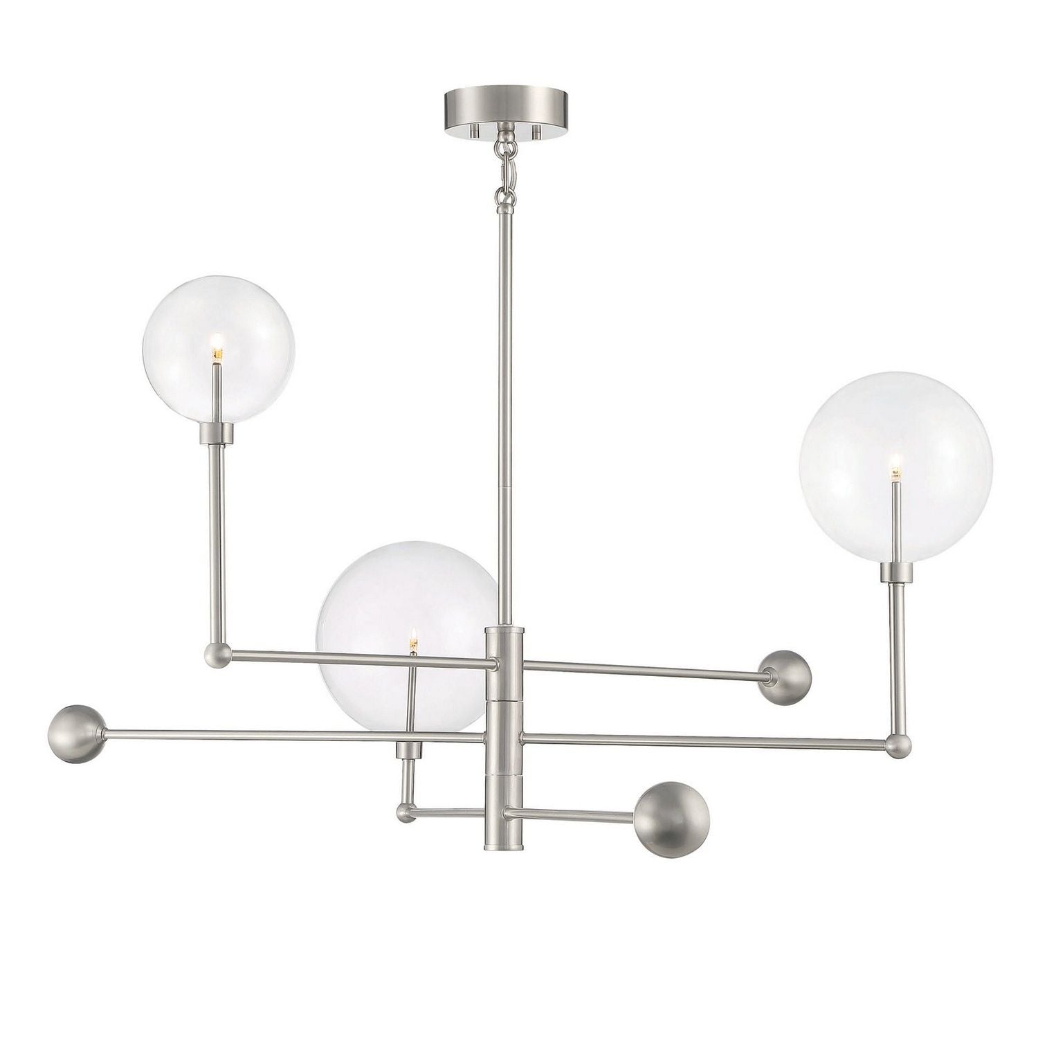 Meridian M100100BN LED Chandelier in Brushed Nickel