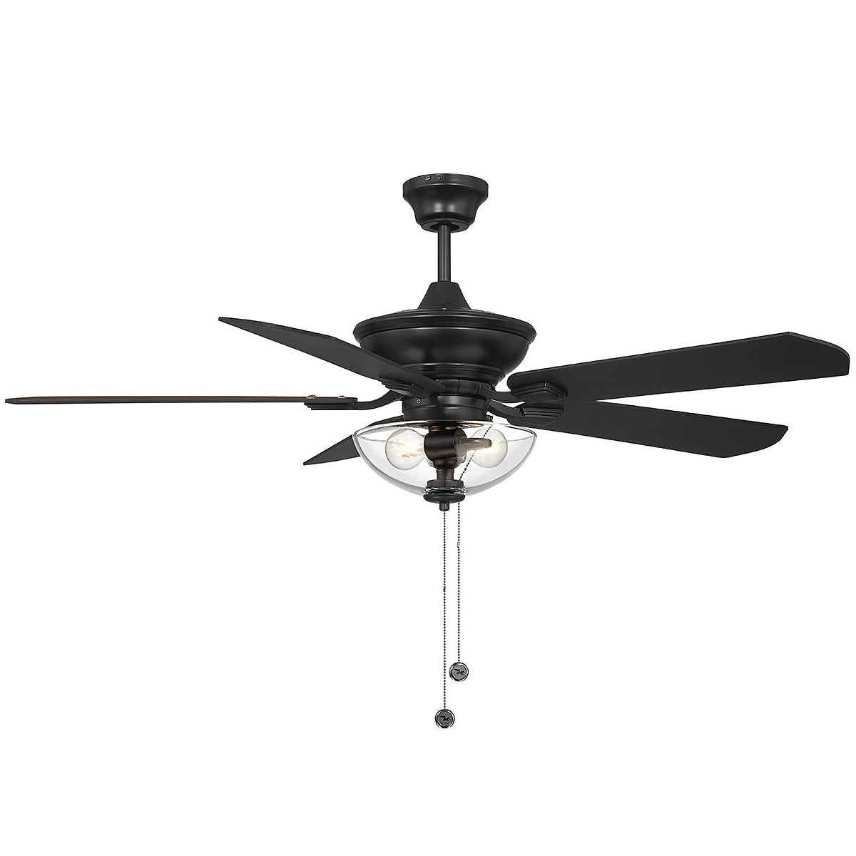 Meridian M2026MBKRV 52" Outdoor Ceiling Fan in Matte Black