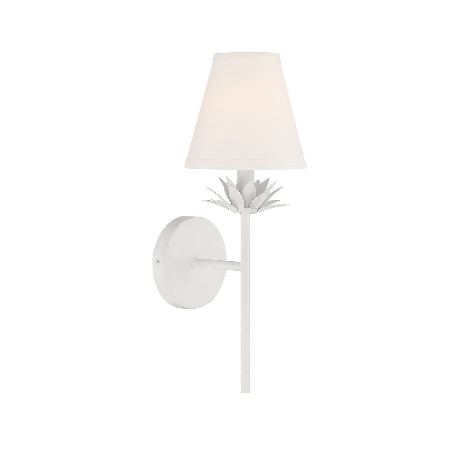 Meridian M90077WH One Light Wall Sconce in White