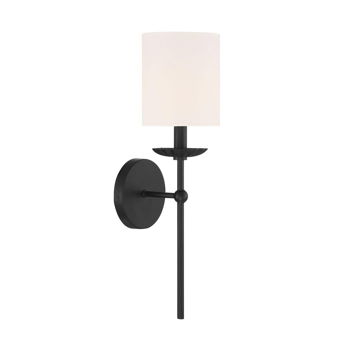 Meridian M90079MBK One Light Wall Sconce in Matte Black