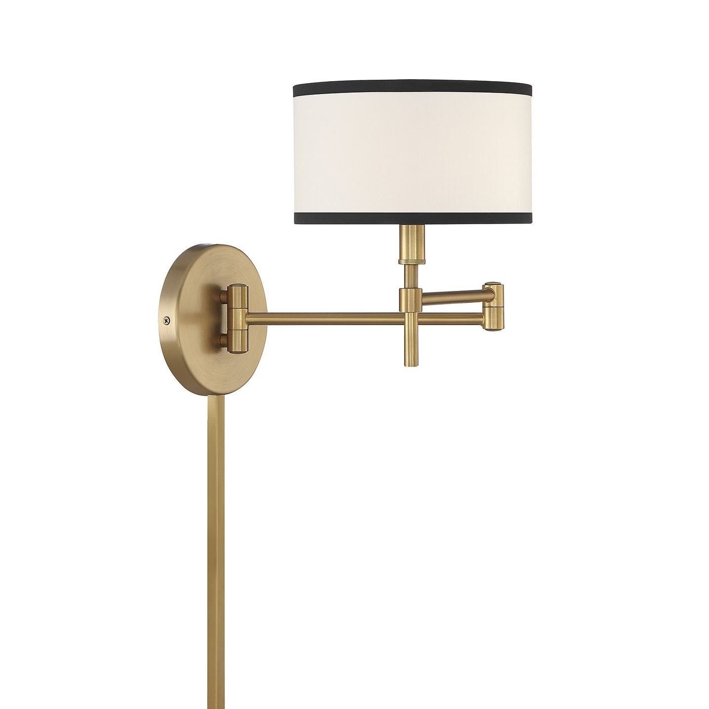 Meridian M90082NB One Light Wall Sconce in Natural Brass
