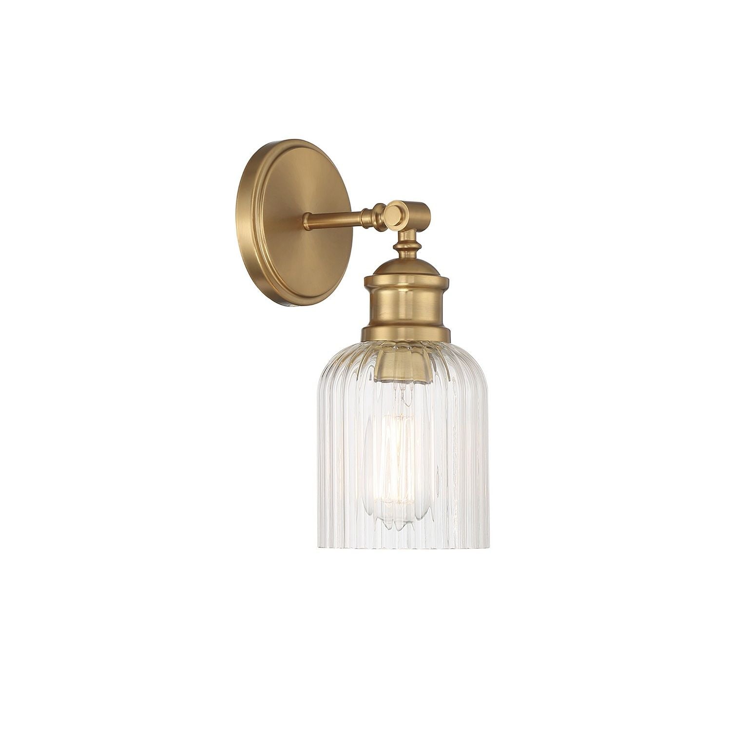 Meridian M90083NB One Light Wall Sconce in Natural Brass