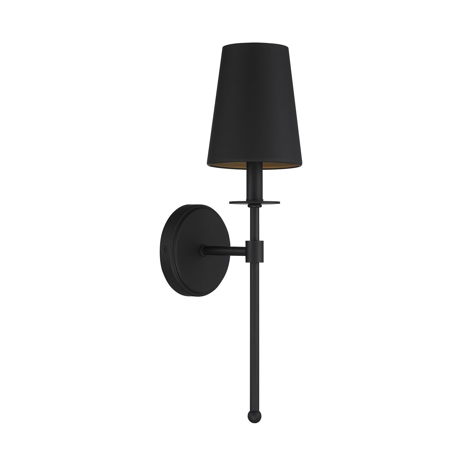 Meridian M90084MBK One Light Wall Sconce in Matte Black