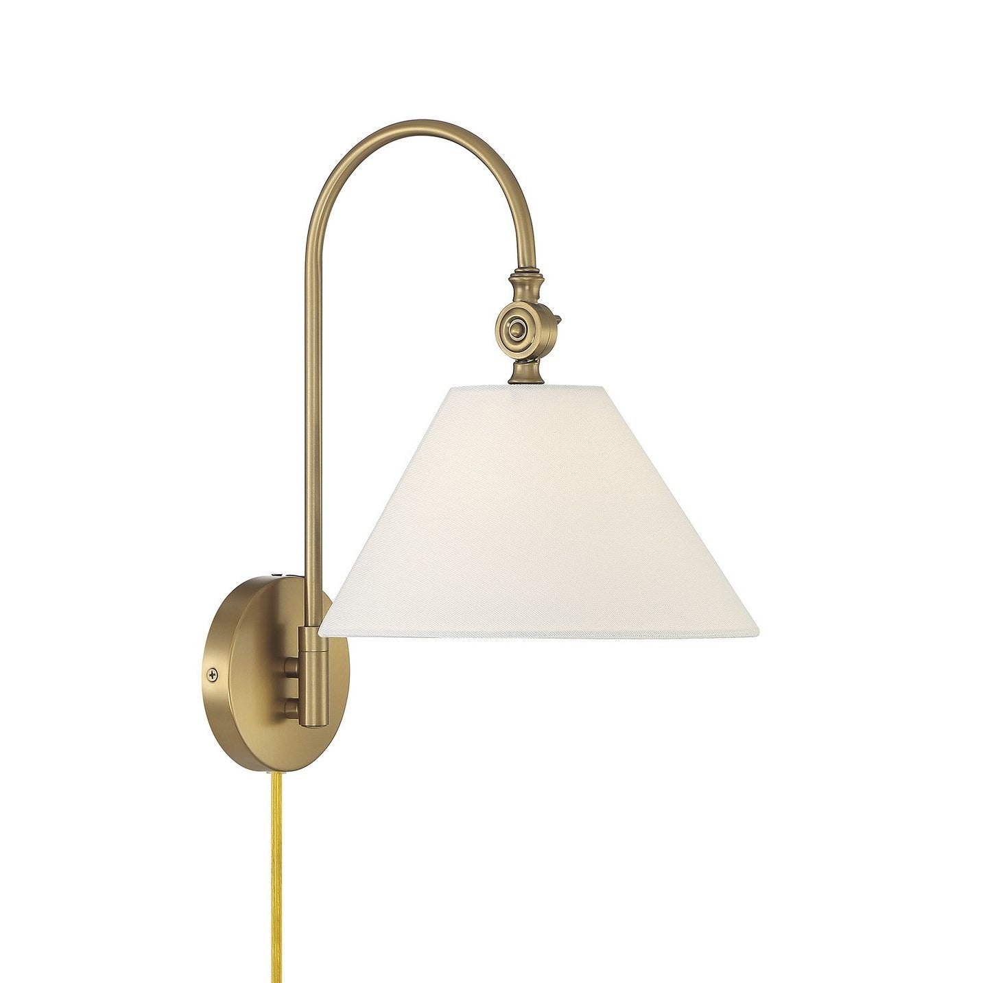 Meridian M90085NB One Light Wall Sconce in Natural Brass