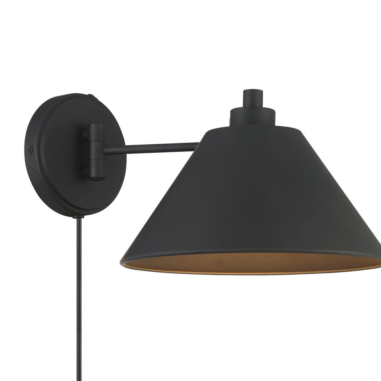 Meridian M90086MBK One Light Wall Sconce in Matte Black
