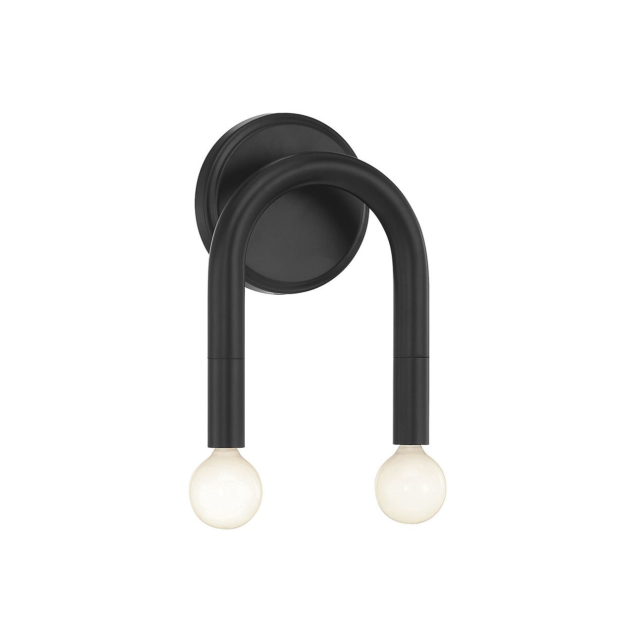 Meridian M90099MBK Two Light Wall Sconce in Matte Black