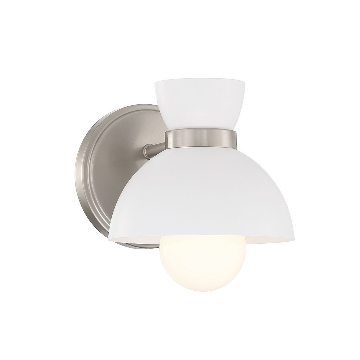 Meridian M90101BN One Light Wall Sconce in Brushed Nickel