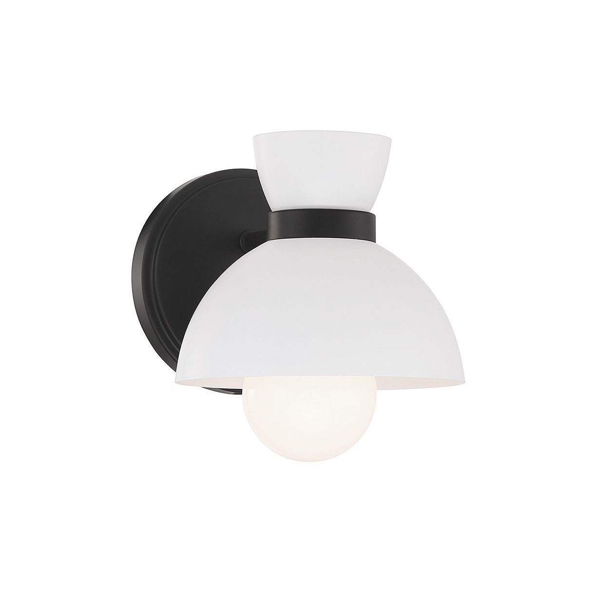 Meridian M90101MBK One Light Wall Sconce in Matte Black