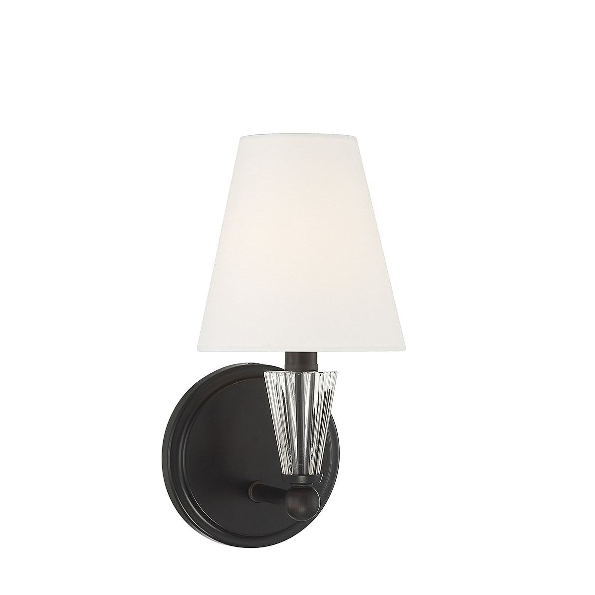 Meridian M90102MBK One Light Wall Sconce in Matte Black