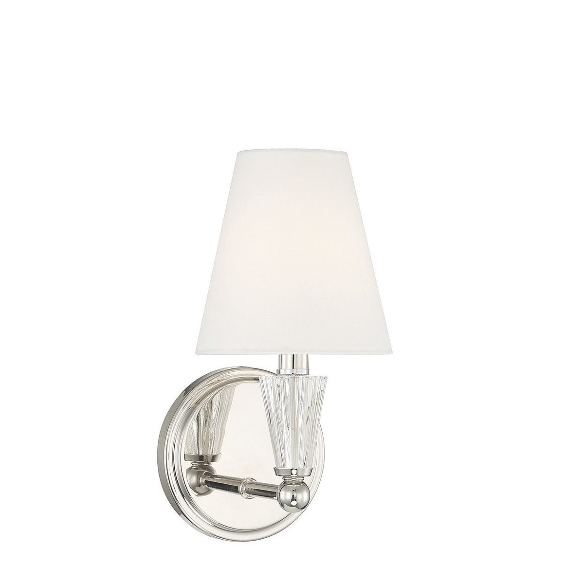 Meridian M90102PN One Light Wall Sconce in Polished Nickel