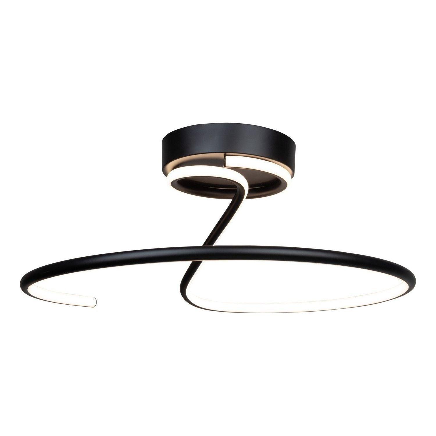 Artcraft Lighting - Halo LED Semi-Flush Mount - AC6633 - AC6633BK - Canada Light Shop