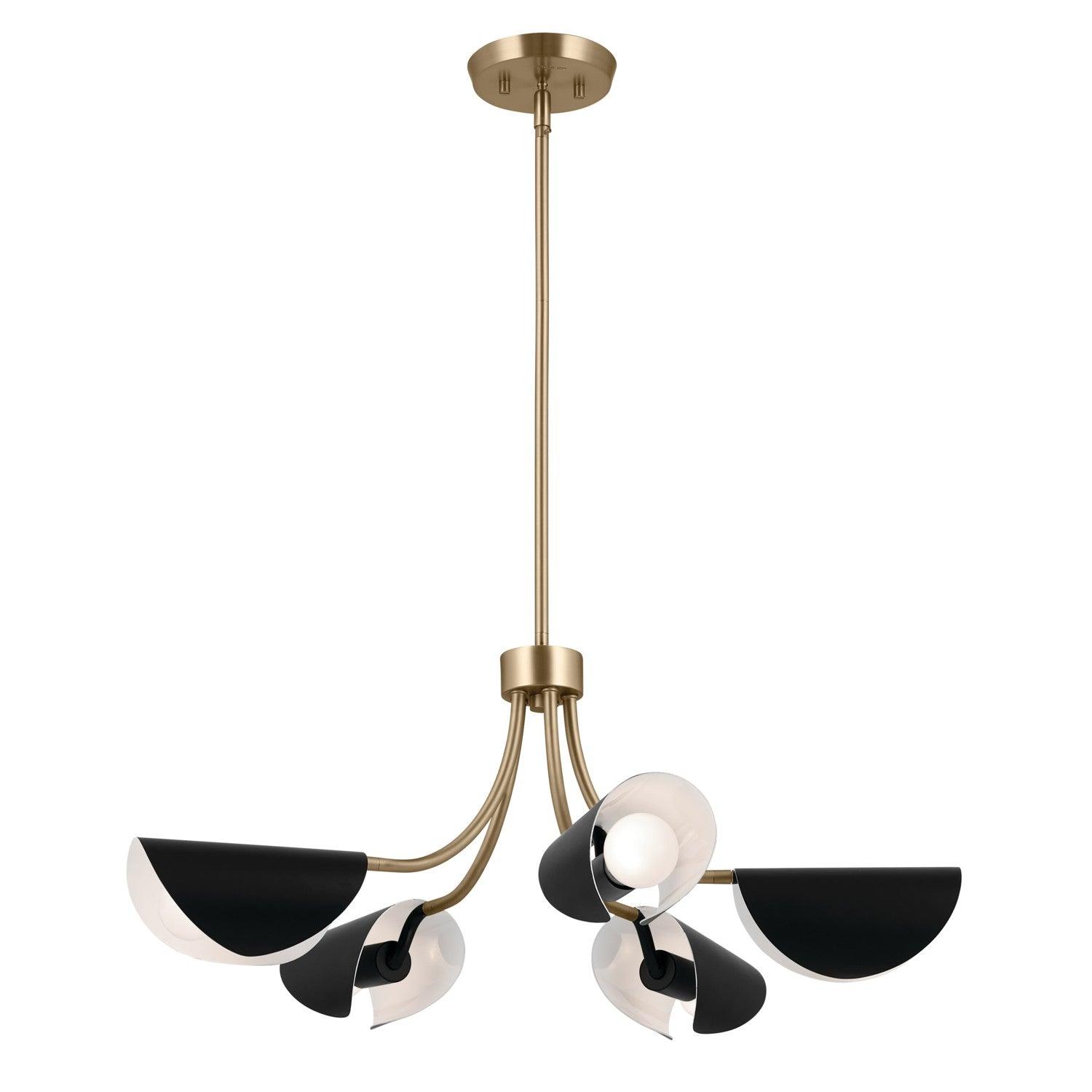 Kichler - Arcus Chandelier/Semi Flush - 52558CPZBK - Canada Light Shop