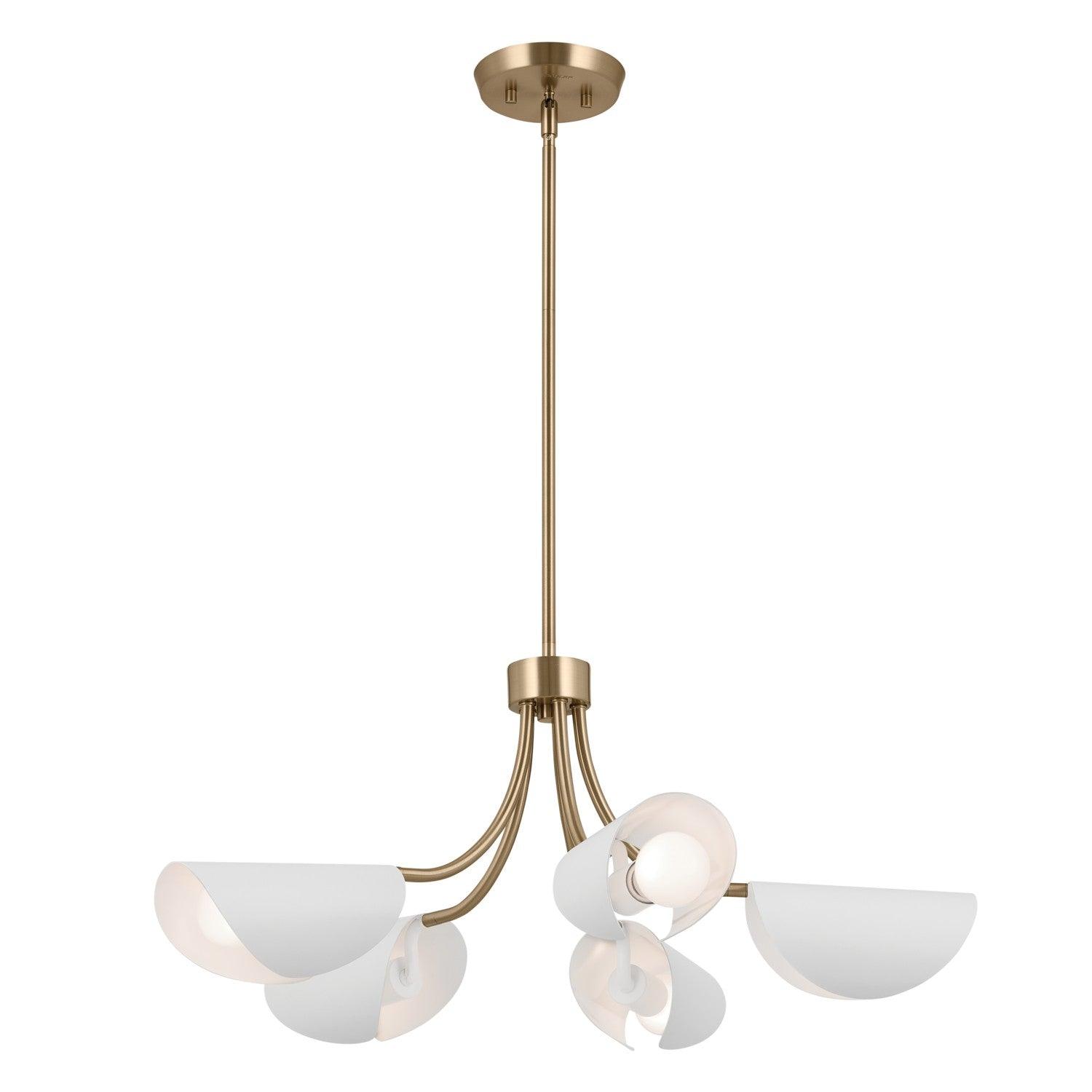 Kichler - Arcus Chandelier/Semi Flush - 52558CPZWH - Canada Light Shop
