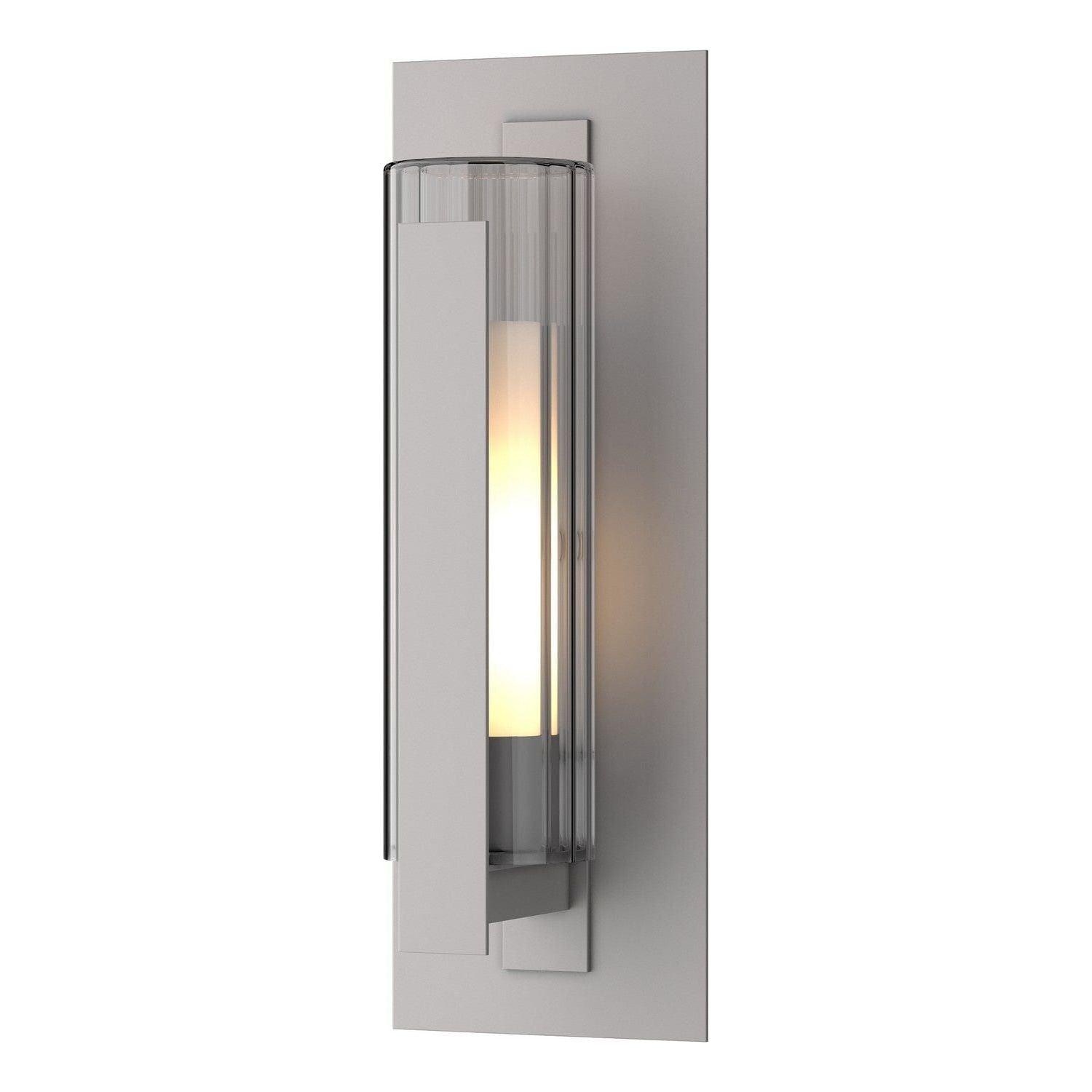 Hubbardton Forge - Vertical Bar Outdoor Wall Sconce - Fluted Glass - 307282-SKT-78-ZU0658 - Canada Light Shop