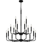 Quoizel - Abner Three-Tier Chandelier - ABR5132MBK - Canada Light Shop