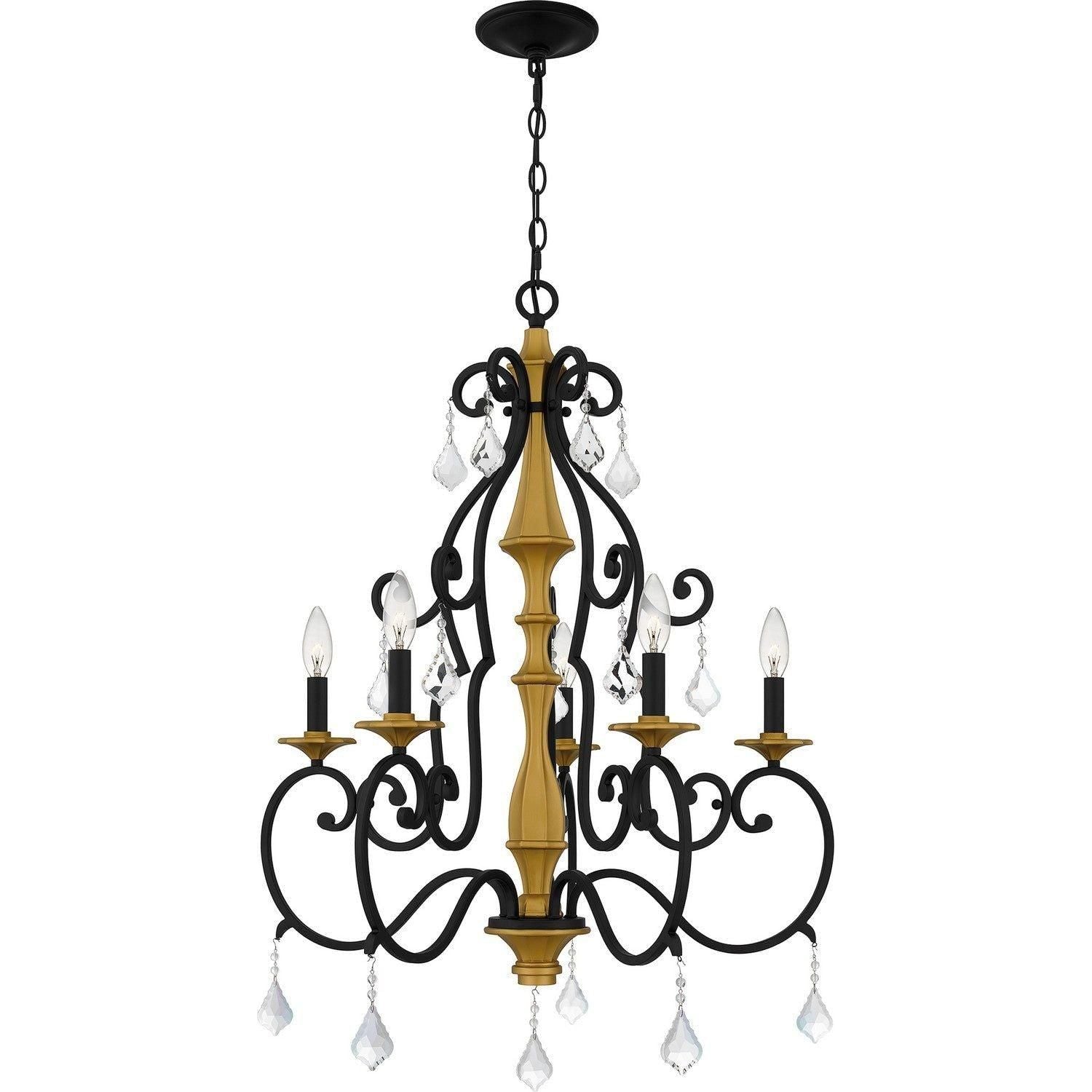 Quoizel - Althea Chandelier - AEA5026MBK - Canada Light Shop