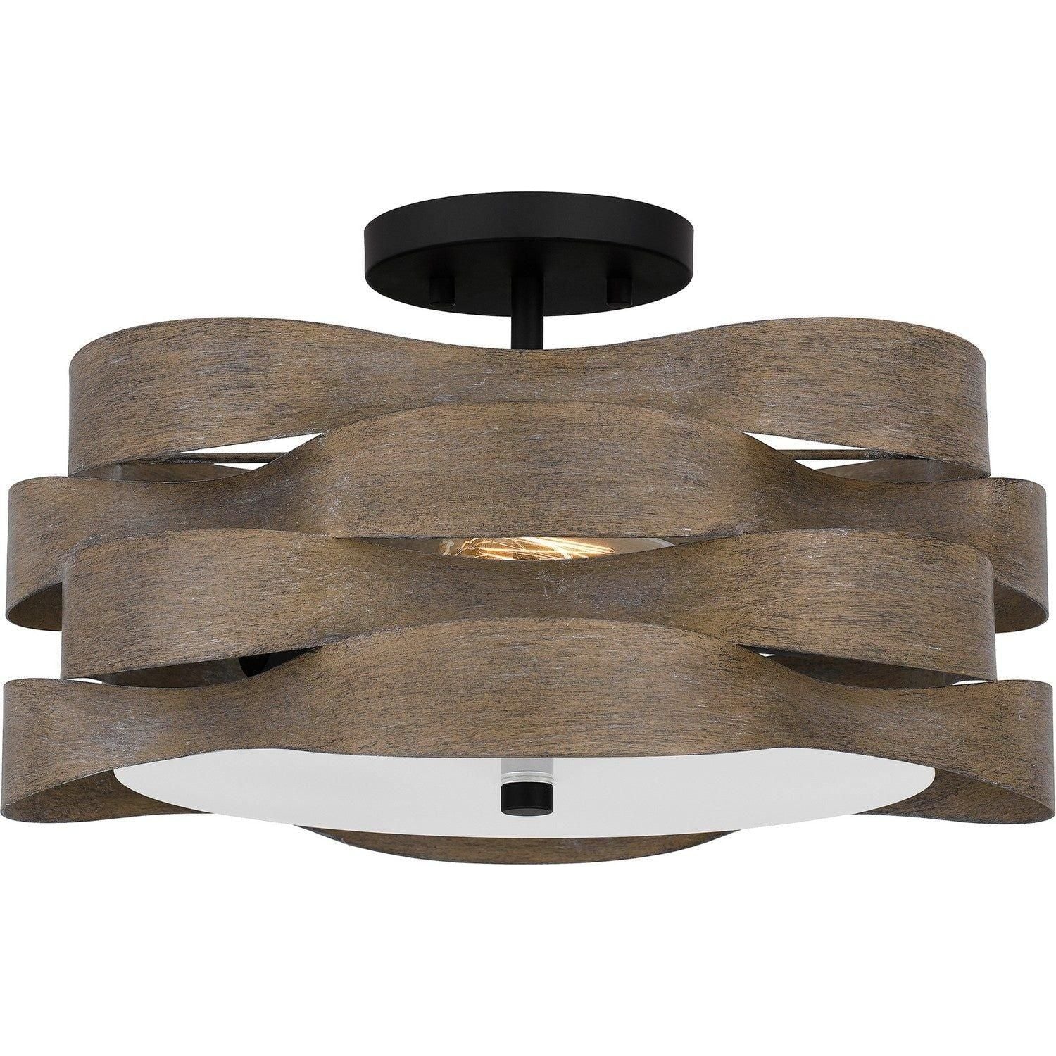 Quoizel - Appleton Semi Flush Mount - APL1716MBK - Canada Light Shop