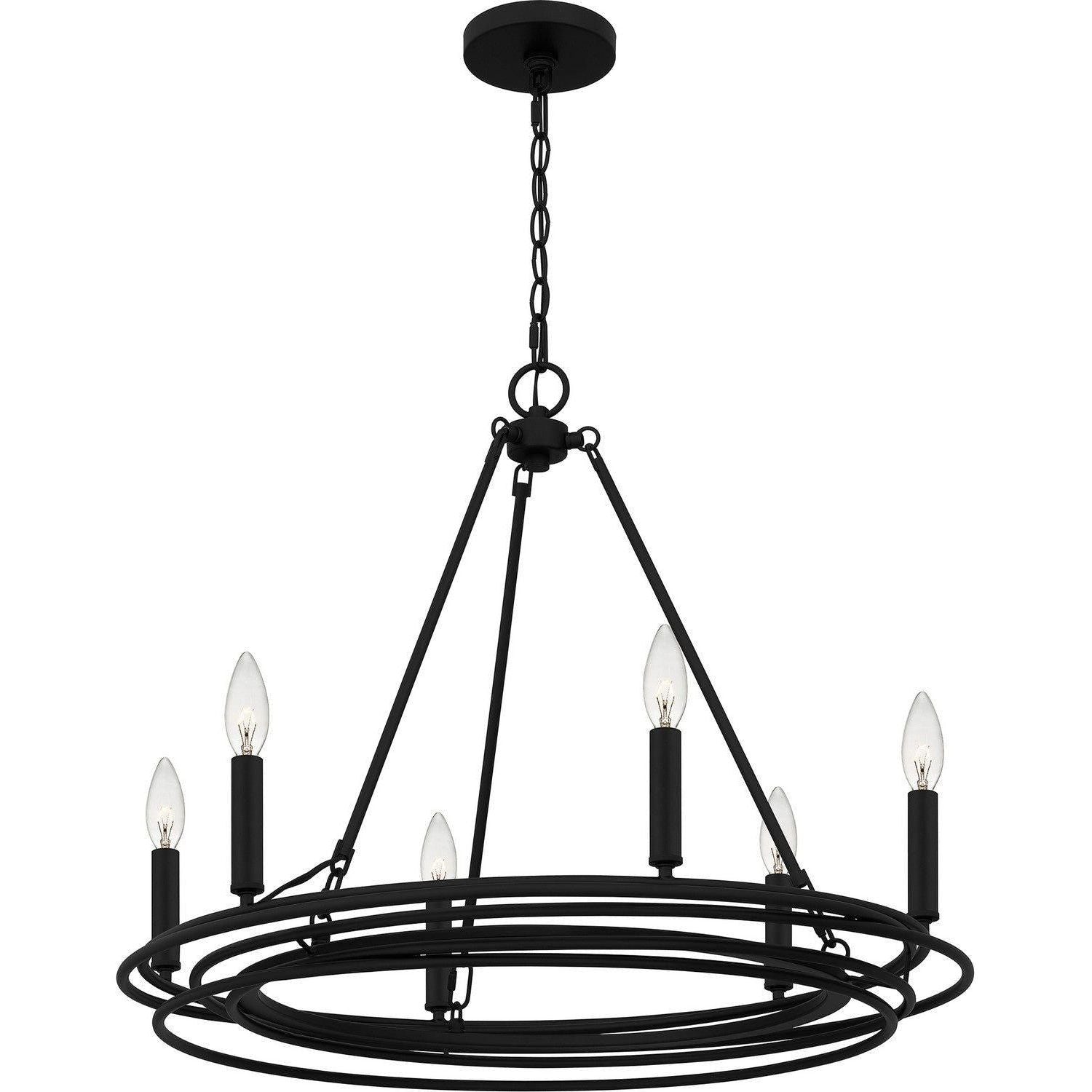 Quoizel - Calliope Chandelier - CPE5025MBK - Canada Light Shop