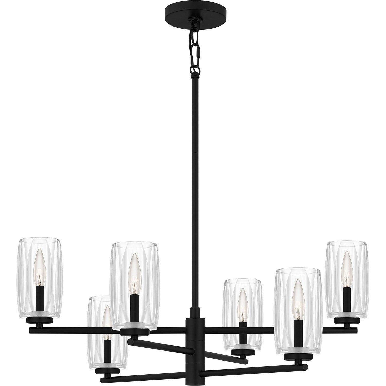 Quoizel - Cunningham Chandelier - CUN5026MBK - Canada Light Shop
