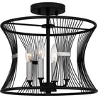 Quoizel - Leiland Semi Flush Mount - LEI1714MBK - Canada Light Shop