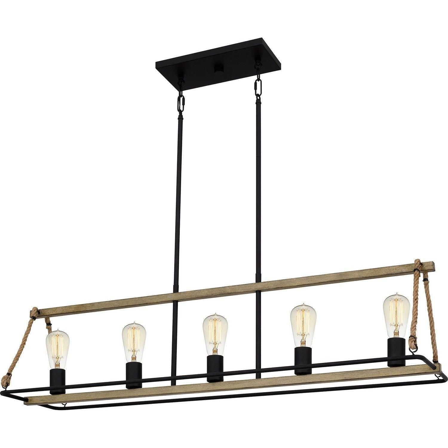 Quoizel - Oak Linear Chandelier - OKP542MBK - Canada Light Shop